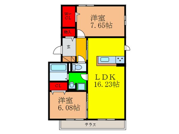 モンパレスの物件間取画像